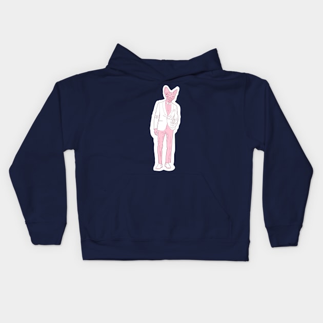 Business Cat Kids Hoodie by DoeStar